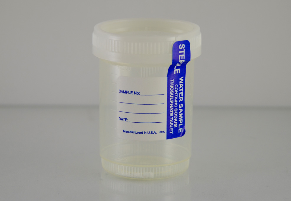 Corning Coliform Water Test Sample Container, Sterile with Sodium  Thiosulfate Tablet